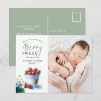 Sip and See Baby Shower Invitations Fraises