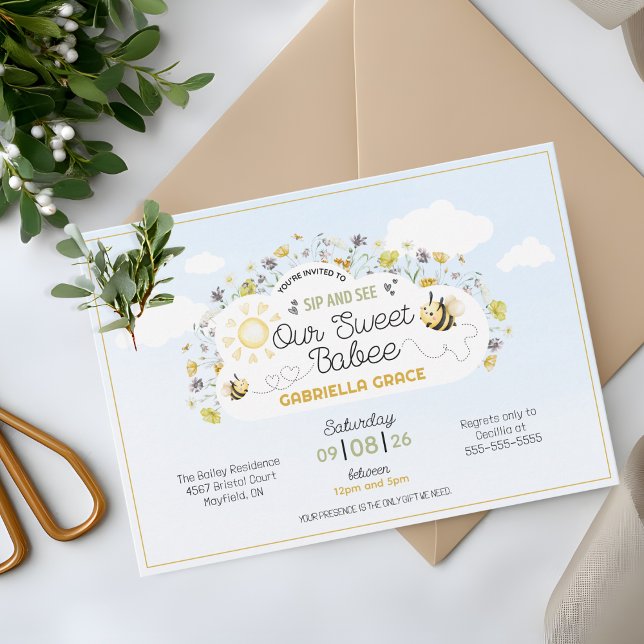 Sip and See Our Babee Invitation (Creator Uploaded)