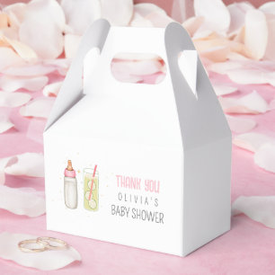 Sip And See, Welcome Baby Girl, New Baby Party Favor Box