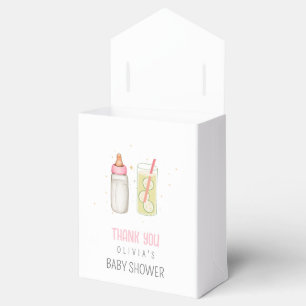 Sip And See, Welcome Baby Girl, New Baby Party Favor Box