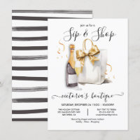 Sip and Shop boutique store event