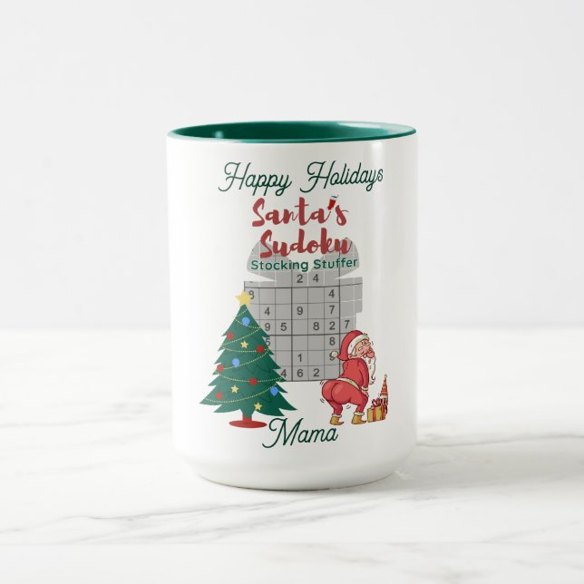 Sip and Solve: Cozy Christmas Sudoku Coffee Cup (Center)
