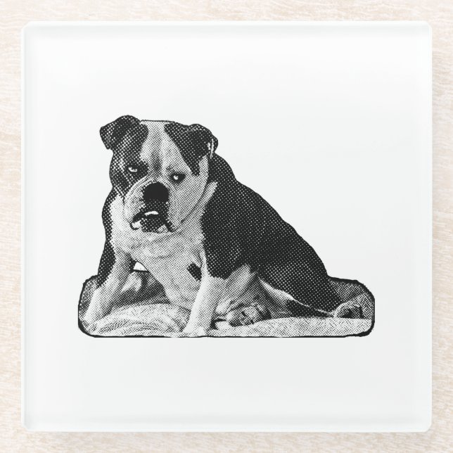 Sip Break, Tiny Spark Glass Coaster (Front)