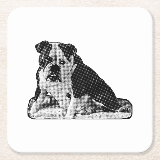 Sip Break, Tiny Spark Square Paper Coaster (Front)