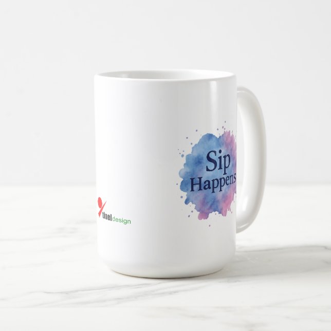 Sip Happens Coffee Mug (Front Right)