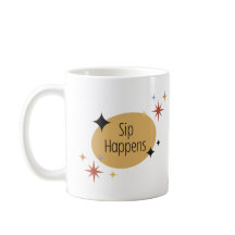 Sip Happens – Retro Mid-Century Modern Coffee Mug
