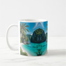 "Sip into Paradise: Tropical Cove Mug Escape"