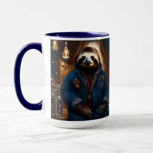 "Sip 'n' Slow: The Cozy Sloth in a Drinking Jacket Mug