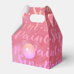 Sip & Paint Favor Box