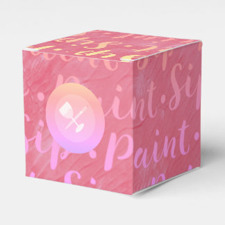 Sip & Paint Favor Box