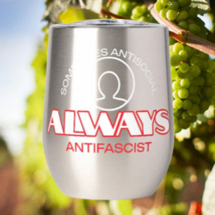 Sip & Resist : Tumbler à vin antifasciste