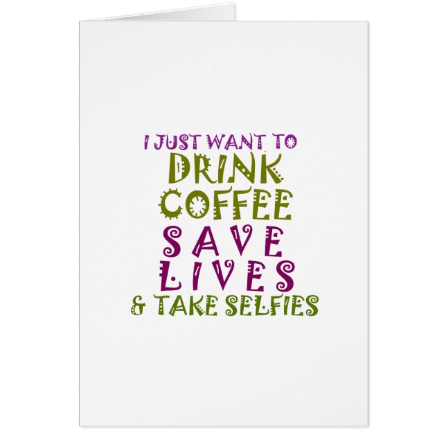 Sip, Save, Smile : Café, Kindness et Selfies (Devant)