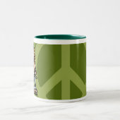 sip serenity. Two-Tone coffee mug (Center)