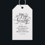 Sip Sip Hooray Bridal Shower Gift Tags<br><div class="desc">Sip Sip Hooray Bridal Shower Tags</div>