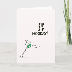 Sip Sip Hooray! Card