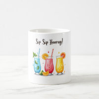 Sip Sip Hooray! 🍊 Colourful Summer Mug