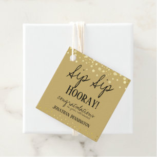 Sip Sip Hooray Congratulations Retirement Favour Favour Tags