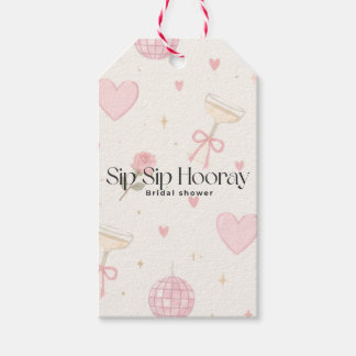 Sip Sip Hooray gift tag