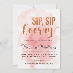 Sip Sip Hooray Invitation de la douche nuptiale