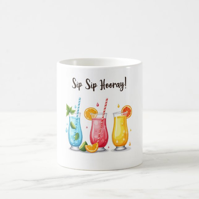 Sip Sip Hooray ! 🍊 Mug d'été coloré (Centre)