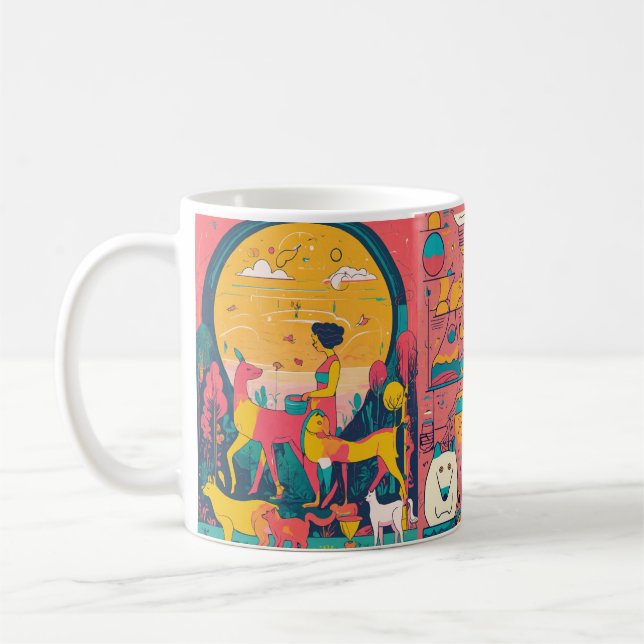 Sip, Sketch, and Savour: Doodle Your Way to CREATE Coffee Mug (Left)