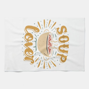 Sip, Slurp, Smile: Soup Lover's Gift Extravaganza Kitchen Towel