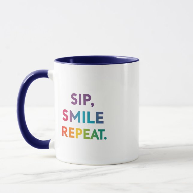Sip, Smile, Repeat – Combo Mug 11 oz Mug (Left)