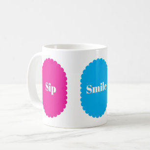 Sip Smile Repeat Fun Dopamine Coffee Mug