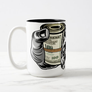 "Sip Success with Every Design - Your Path to Prof Two-Tone Coffee Mug