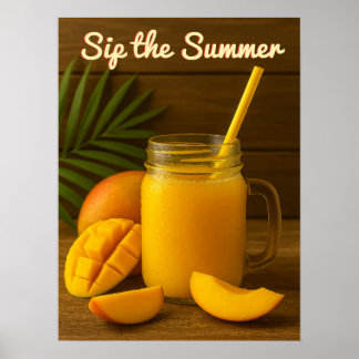 Sip the Summer – Refreshing Mango Juice Poster