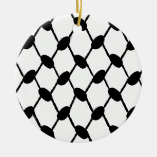 sipmlist keffiyeh ceramic ornament