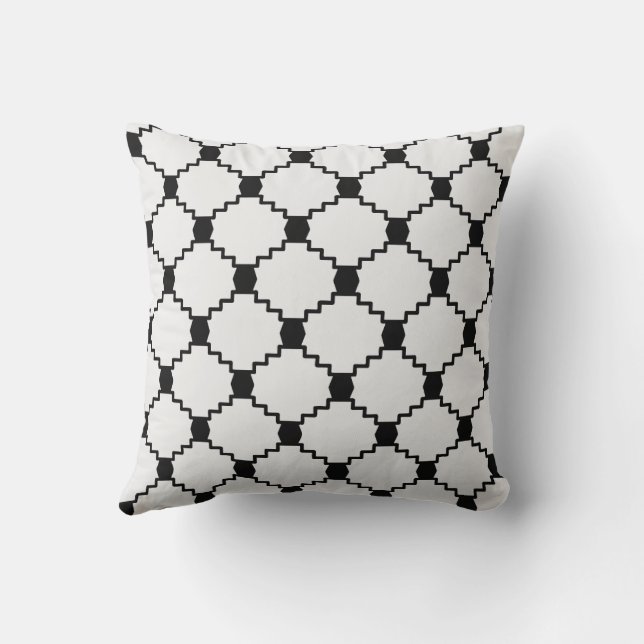 sipmlist keffiyeh throw pillow (Back)