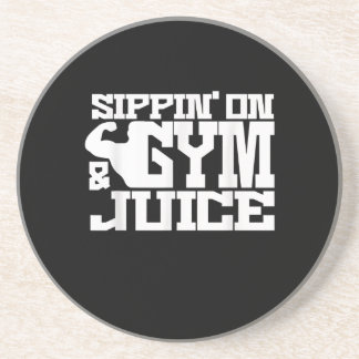 Sippin On Gym Juice - Mens Workout Shirts Funny Coaster