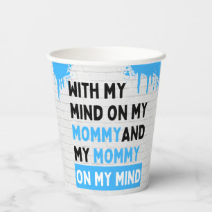 Sippin’ on Milk and Juice Blue Hip Hop Paper Cups