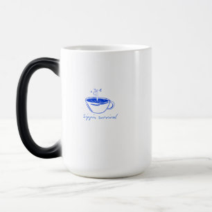 Sippin Survival" Minimalist Coffee Graphic Tee Magic Mug