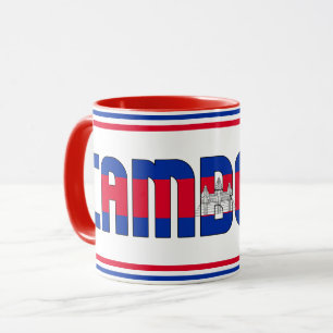 Sippin' with Cambodia Patriotic Coffee Mug