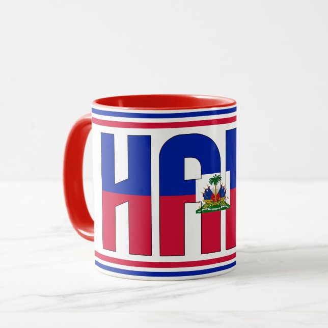 Sippin' with Haiti Patriotic Mug (Front Left)