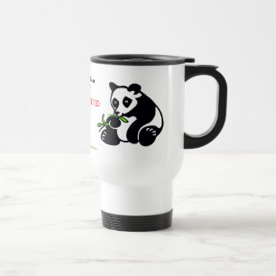 Sipping coffee! Endangered animal - PANDA Travel Mug