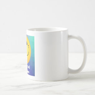 Sips ensoleillés : Mug blanche avec ☀️ Emoji Jaune