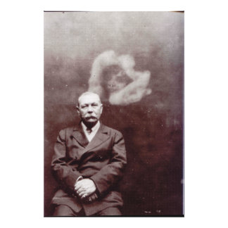Sir Arthur Conan Doyle with Ghost by Ada Deane Photo Print