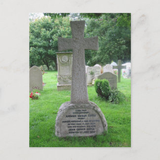 Sir Arthur Conan Doyle's tombstone Postcard