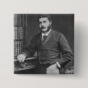 Sir Arthur Sullivan 2 Inch Square Button