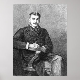 Sir Arthur Sullivan, engraved by C. Carter Poster