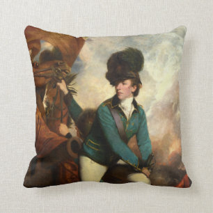 Sir Banastre Tarleton by Joshua Reynolds Throw Pillow