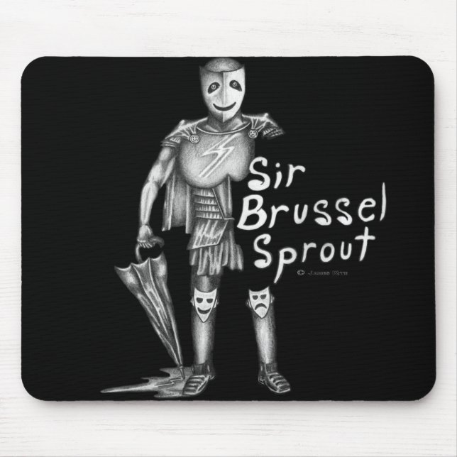 Sir Brussel Sprout Mouse Pad (Front)