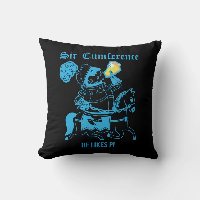 Sir Cumference… Throw Pillow (Front)