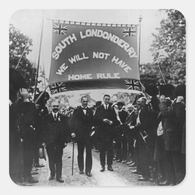 Sir Edward Carson Square Sticker (Front)