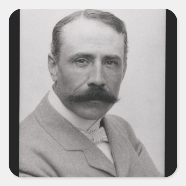 Sir Edward Elgar (1857-1934) (photo) Square Sticker (Front)