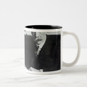 Sir Edward Elgar work on one  orchestral scores Two-Tone Coffee Mug