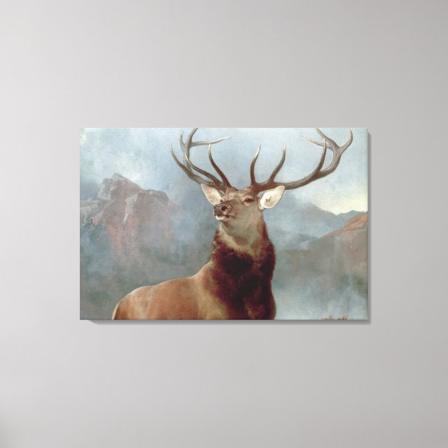 Sir Edwin Landseer | Monarch of the Glen, 1851 Canvas Print (Front)
